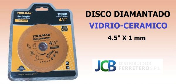 DISCO DIAMANTADO VIDRIO-CERAMICO 4.5x1mm*