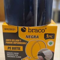CINTA SELLADORA PARCHE IMPERM NEGRO 5cms x 1,5mts*