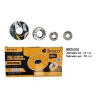 ROSETA PARTIDA AC INOX 24mm INT/ 66mm EXT*