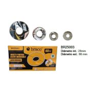 ROSETA PARTIDA AC INOX 28mm INT/ 66mm EXT*