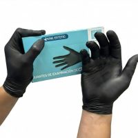 GUANTE NITRILO *NEGRO* DESCARTABLES x 100 uni (L)